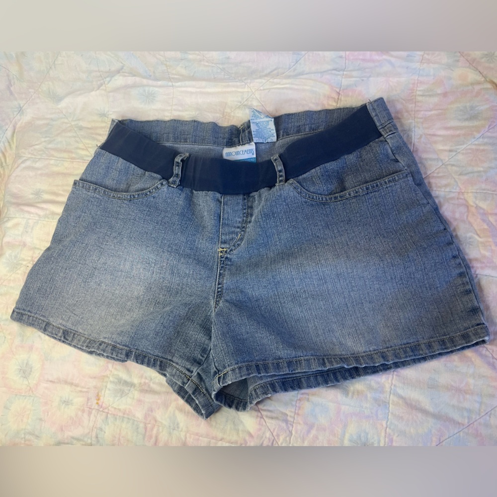 ☀️Summer 4 for $25 Sale! Short blue Jean shorts. Announcements maternity shorts